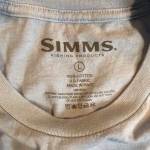 simms Shirts - Simms T Shirt (Light Blue, Large) simms Shirts - Simms T Shirt (Light Blue, Large)